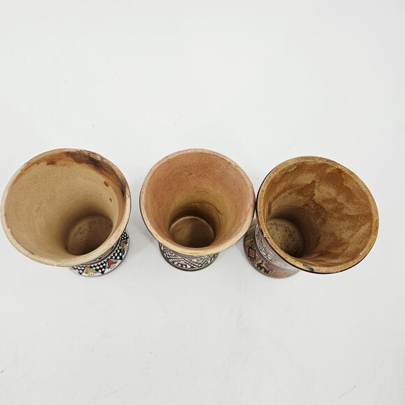 Lot of Chicha Jug Pitchers & Cups Pottery Cuzco Peru Inca Style Cat Animal VTG - Picture 9 of 14